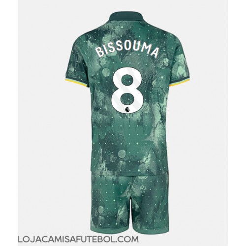 Camisa de Futebol Tottenham Hotspur Yves Bissouma #8 Equipamento Alternativo Infantil 2024-25 Manga Curta (+ Calças curtas)